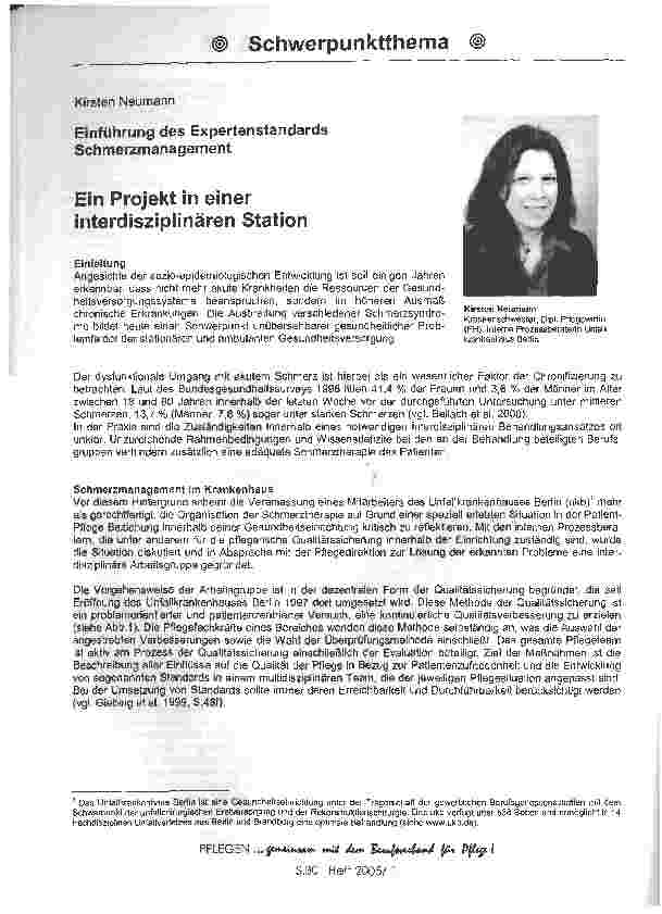 Vorschauseite 1: Ein Projekt in einer interdisziplinären Station