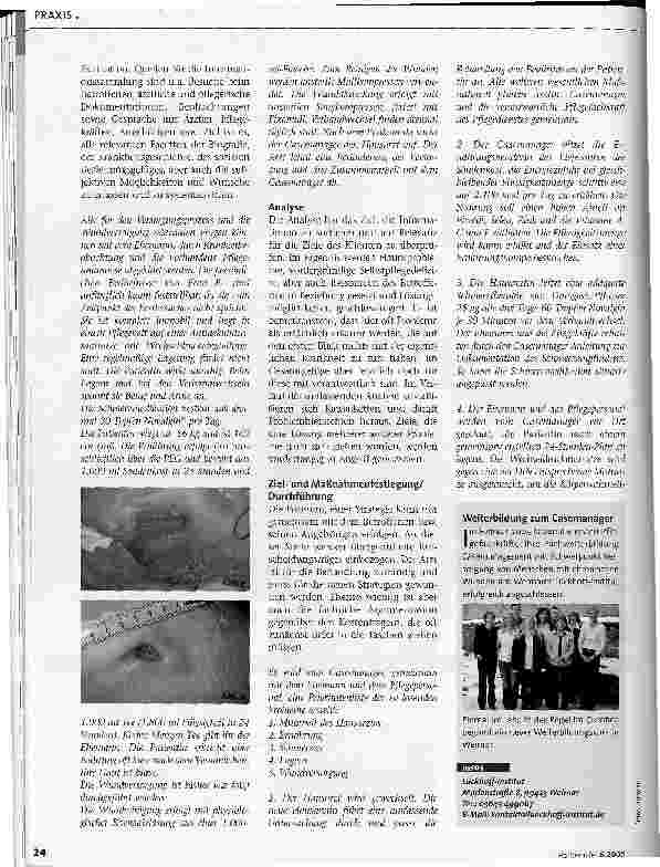 Vorschauseite 2: Hier laufen die Fäden zusammenPflegende als Casemanager in der Wundtherapie