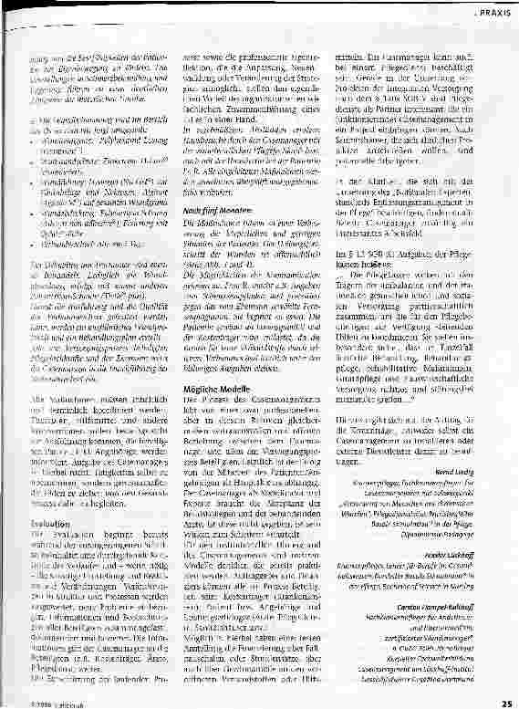 Vorschauseite 3: Hier laufen die Fäden zusammenPflegende als Casemanager in der Wundtherapie