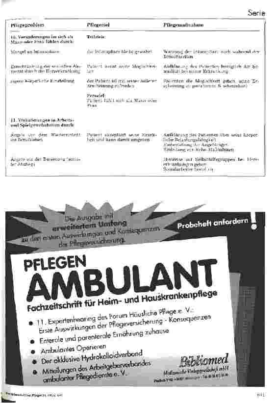 Vorschauseite 5: Standardpflegeplan zur postoperativen Pflege von Patienten mit Aorto-Coronarem Venenbypass nach der Übernahme von der Intensivstation