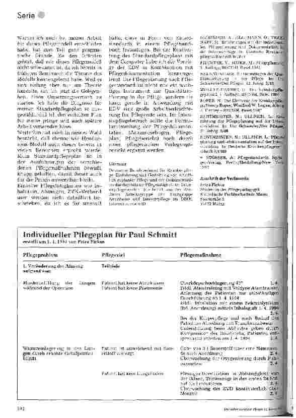Vorschauseite 6: Standardpflegeplan zur postoperativen Pflege von Patienten mit Aorto-Coronarem Venenbypass nach der Übernahme von der Intensivstation