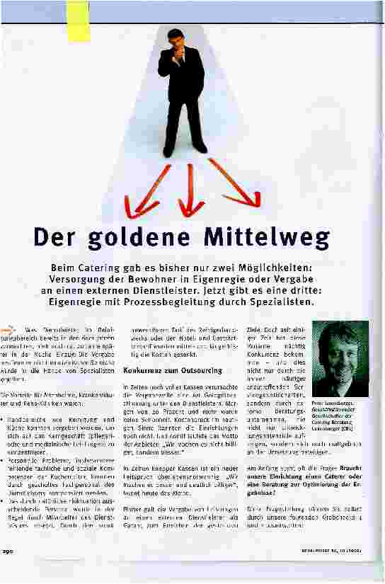 Vorschauseite 1: Der goldene Mittelweg