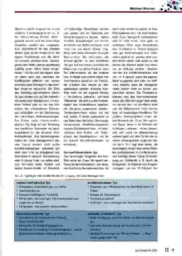 Vorschauseite 5: Differenzierung der Personalentwicklung in Case Managementorganisationen durch den Einsatz einer Typologisierung