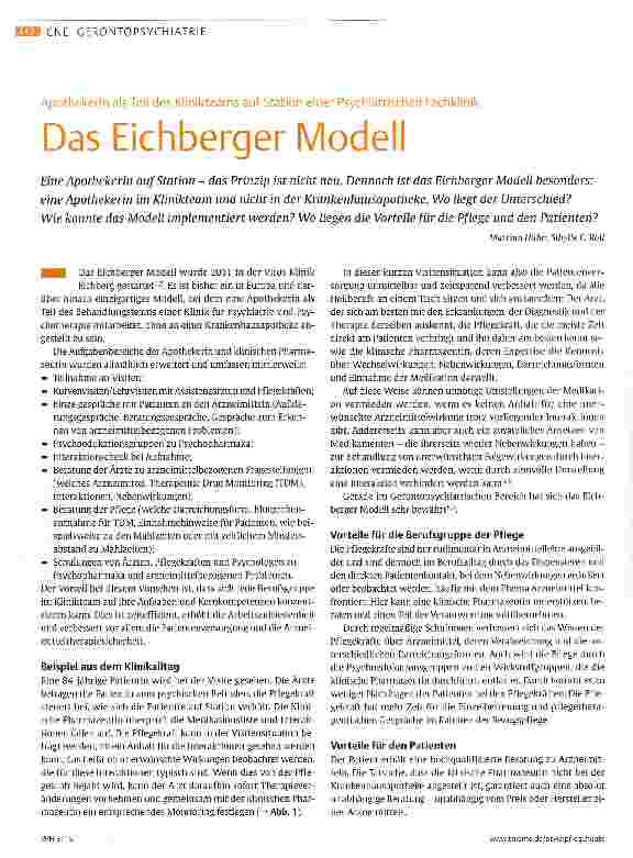Vorschauseite 1: Das Eichberger Modell