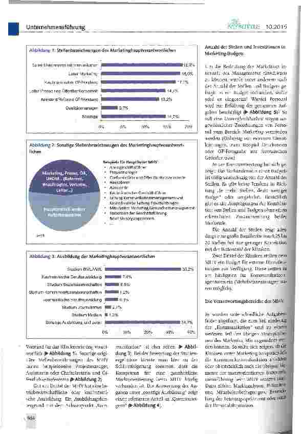 Vorschauseite 2: Marketing in deutschen Kliniken