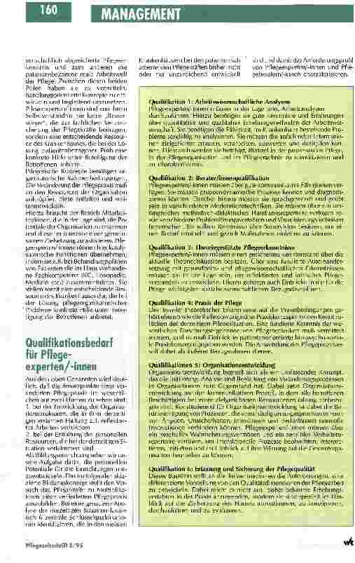 Vorschauseite 4: Strukturverbesserungen durch den Einsatz von Pflegeexperten Reformstrategie im Krankenhaus