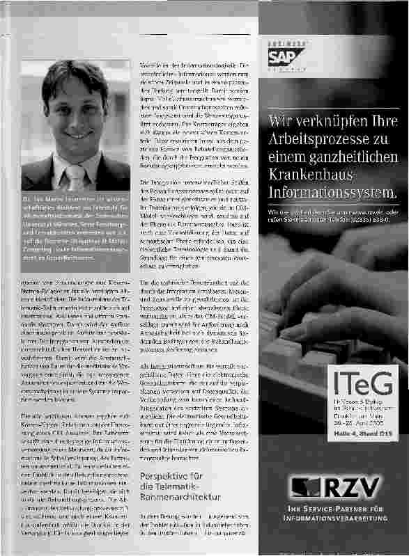 Vorschauseite 2: COMPUTER INTEGRATED MANUFACTURING -ÜBERTRAGUNG AUF DIE INTEGRIERTE VERSORGUNG IM GESUNDHEITSWESEN Teil 2Fortsetzung aus Heft 1/2005
