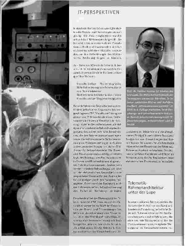 Vorschauseite 3: COMPUTER INTEGRATED MANUFACTURING -ÜBERTRAGUNG AUF DIE INTEGRIERTE VERSORGUNG IM GESUNDHEITSWESEN Teil 2Fortsetzung aus Heft 1/2005