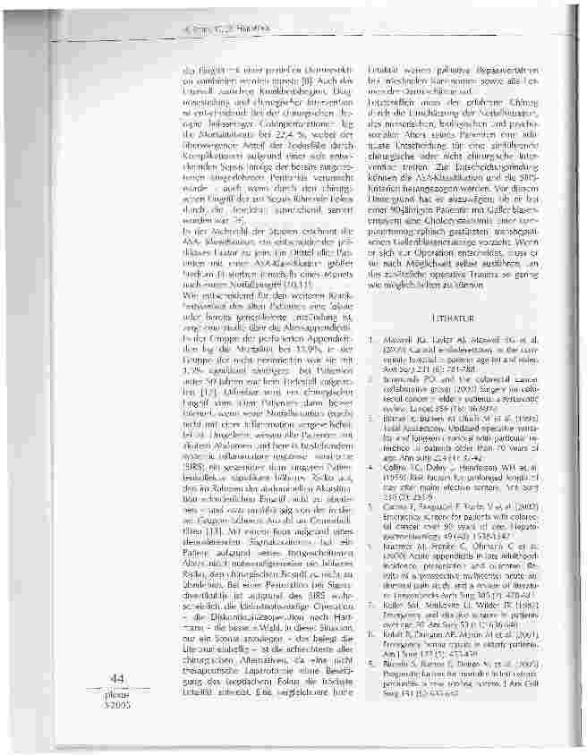 Vorschauseite 2: WIE VIEL CHIRURGIE IST DEM ALTEN PATIENTEN ZUMUTBAR?