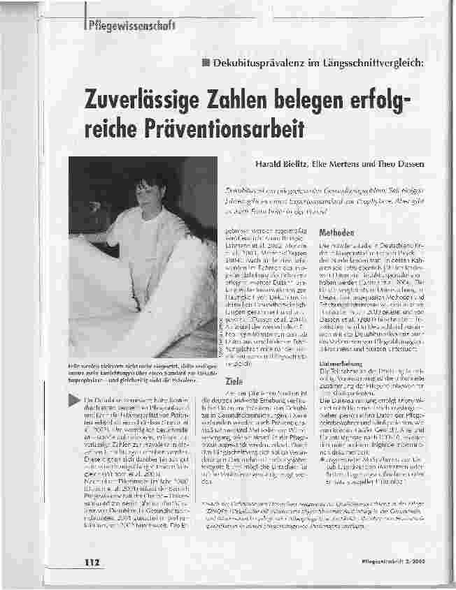Vorschauseite 1: Zuverlässige Zahlen belegen erfolgreiche Präventionsarbeit