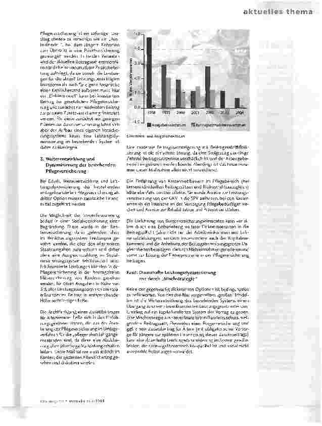 Vorschauseite 2: Finanzierung der Pflegeversicherung