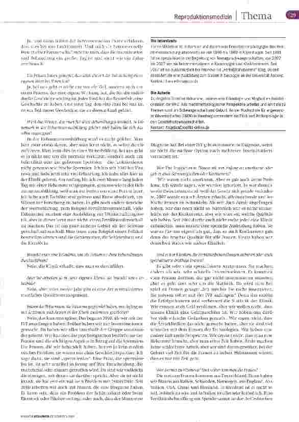 Vorschauseite 2: Interview mit Hanne Mikkelsen Teil 1 Hebammen wissen, dass es nur mit Zeit geht.