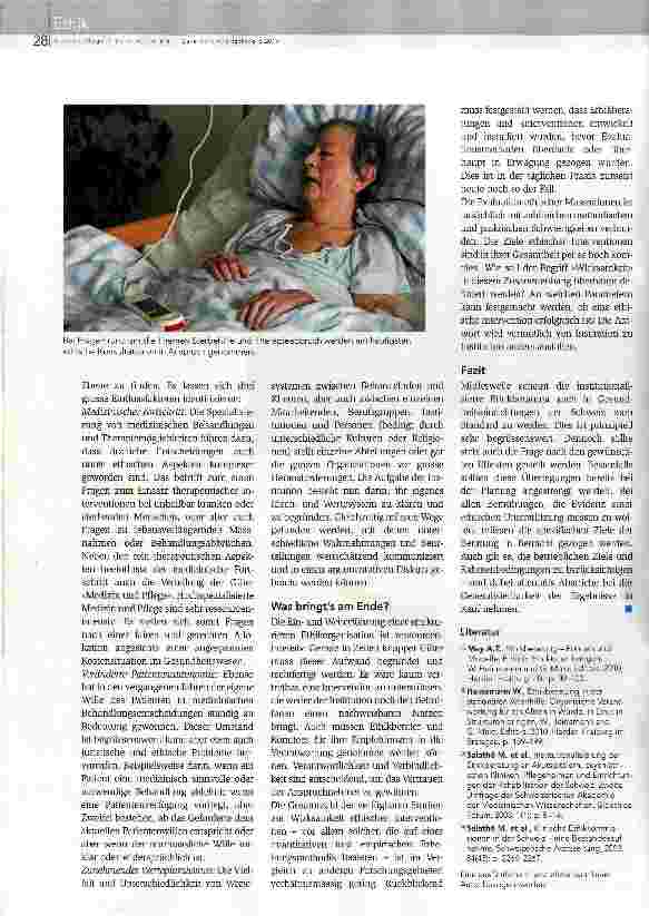 Vorschauseite 3: «Ethik-Boom» im Gesundheitswesen
