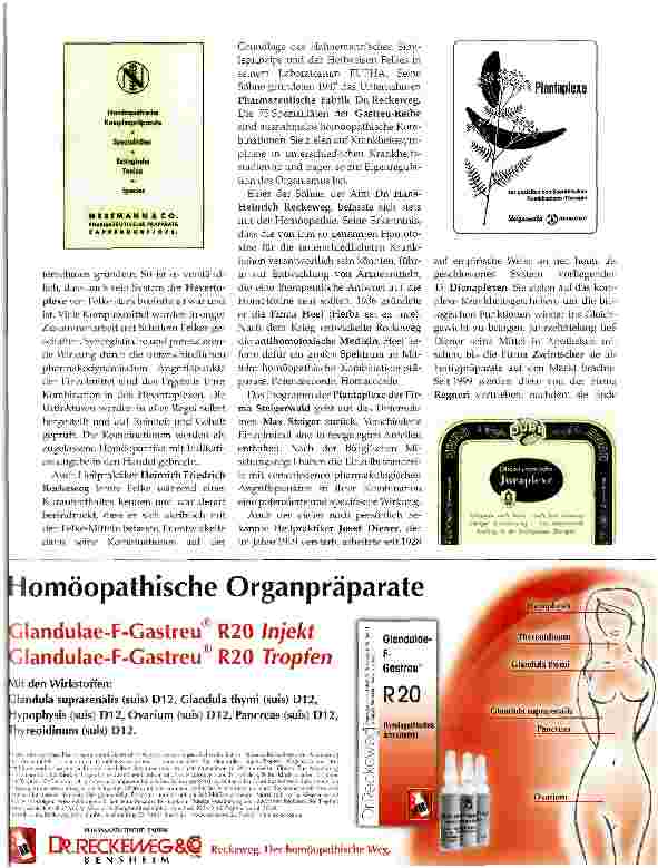 Vorschauseite 4: Komplexhomöopathie Eine Erfolgsstory mit Zukunft?