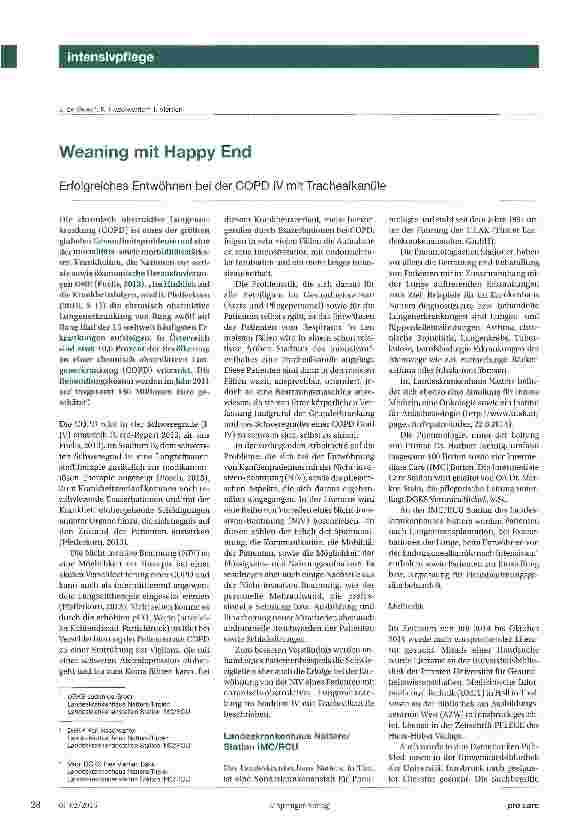 Vorschauseite 1: Weaning mit Happy End