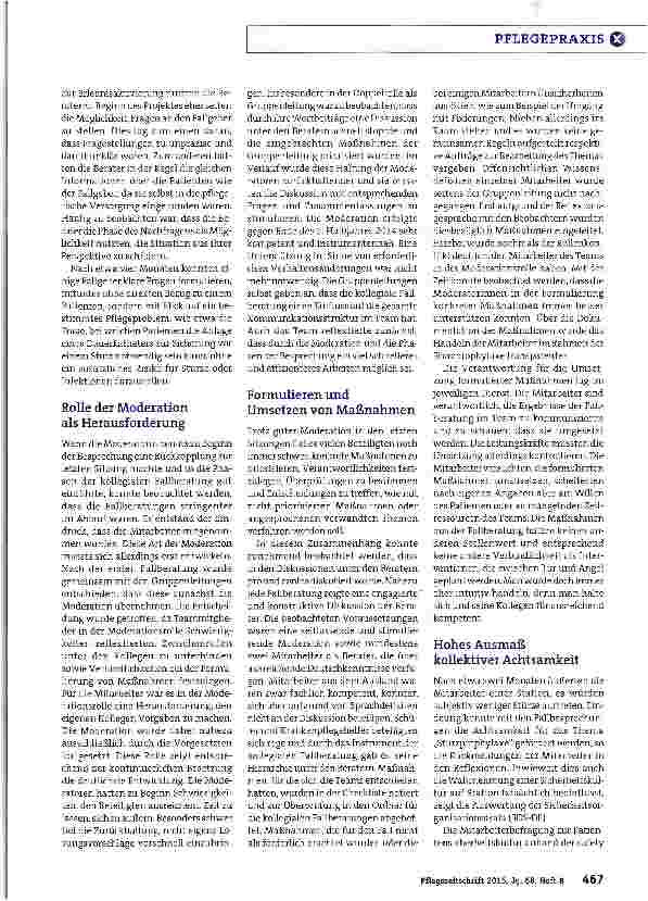 Vorschauseite 4: Kollektive Achtsamkeit als Marker einer Patientensicherheitskultur