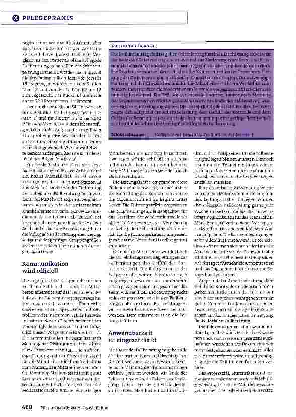 Vorschauseite 5: Kollektive Achtsamkeit als Marker einer Patientensicherheitskultur
