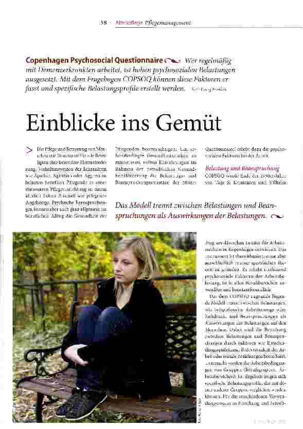 Vorschauseite 1: Einblicke ins Gemüt
