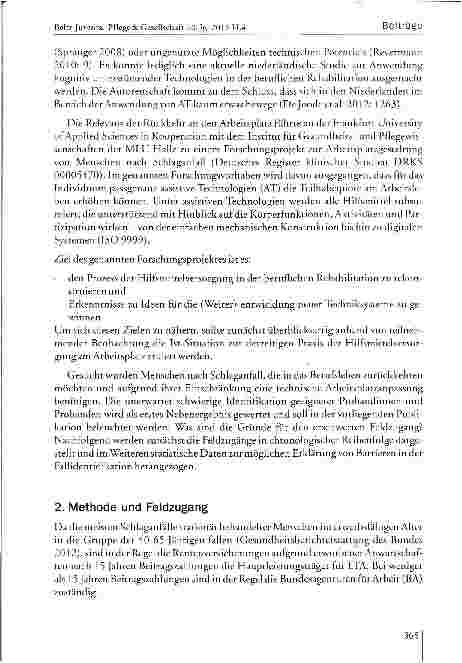 Vorschauseite 4: Erkenntnisse im Rahmen einer Fallidentifikation im Projekt zur Arbeitsplatzgestaltung bei Menschen nach Schlaganfall