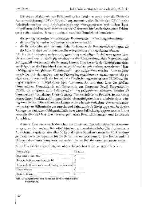 Vorschauseite 5: Erkenntnisse im Rahmen einer Fallidentifikation im Projekt zur Arbeitsplatzgestaltung bei Menschen nach Schlaganfall