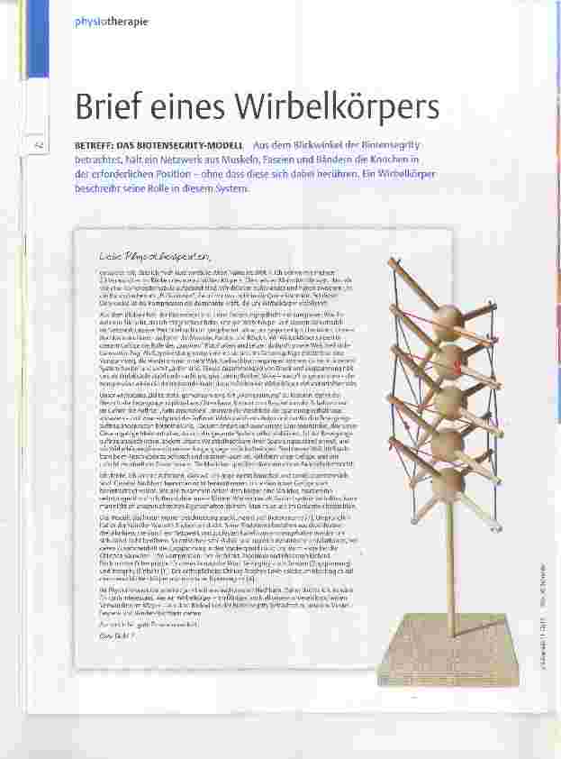 Vorschauseite 1: Brief eines Wirbelkörpers