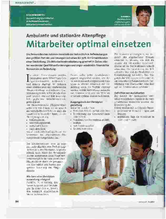Vorschauseite 1: Mitarbeiter optimal einsetzen
