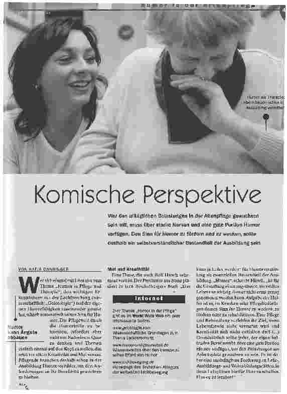 Vorschauseite 1: Komische Perspektive