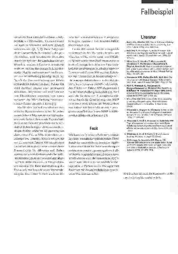 Vorschauseite 3: Erfolgreiche Therapie eines erosiven gramnegativen Fußinfektes durch Erweiterung der systemischen Therapie mit Faktor XIII