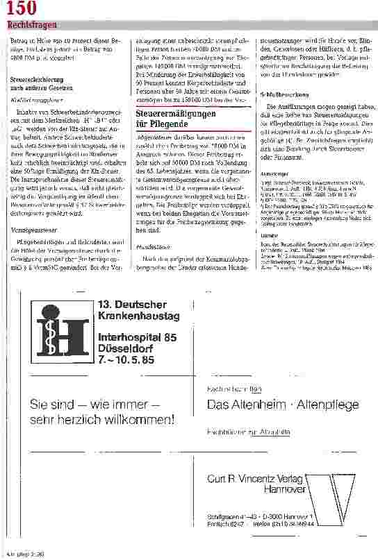 Vorschauseite 3: Erleichterungen für Pflegebedürftige