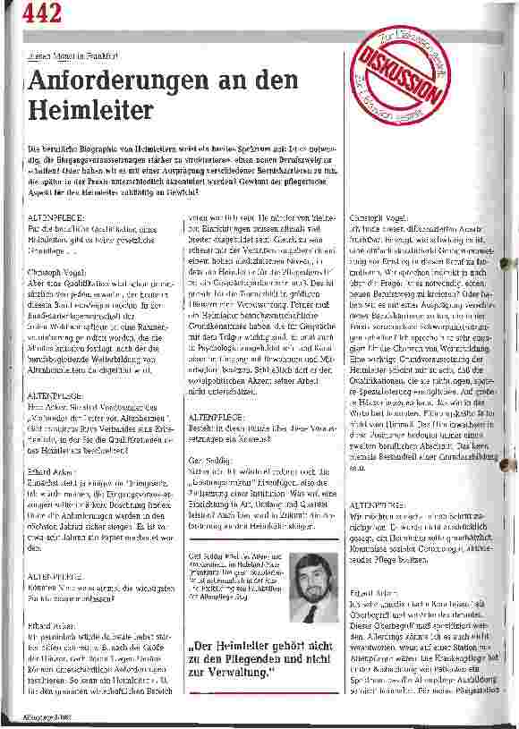 Vorschauseite 1: Anforderungen an den Heimleiter