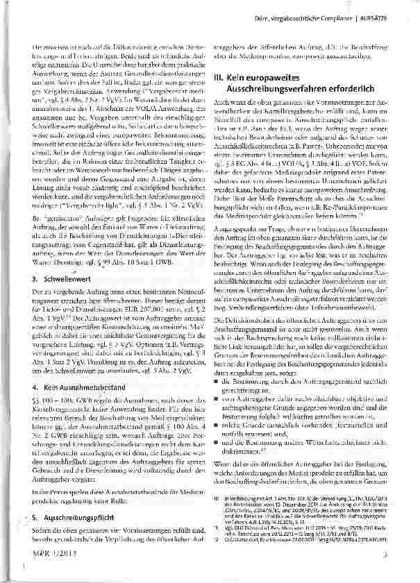 Vorschauseite 3: Vergaberechtliche Compliance