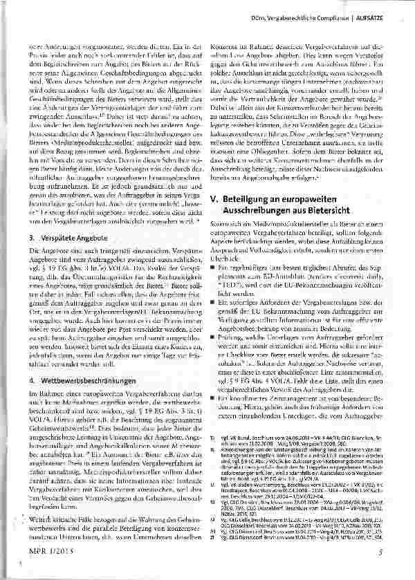 Vorschauseite 5: Vergaberechtliche Compliance