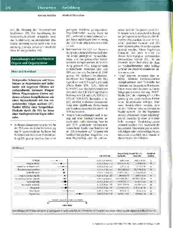 Vorschauseite 3: Thorakale Epiduralanalgesie - aktueller Stand
