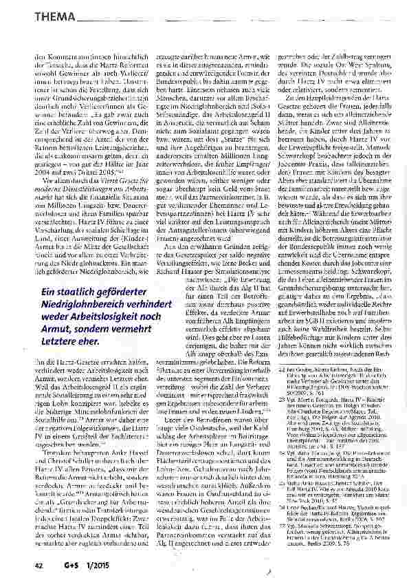 Vorschauseite 5: Hartz IV und die Folgen