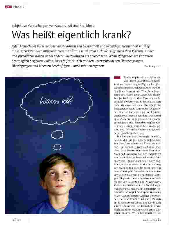 Vorschauseite 1: Was heißt eigentlich krank?