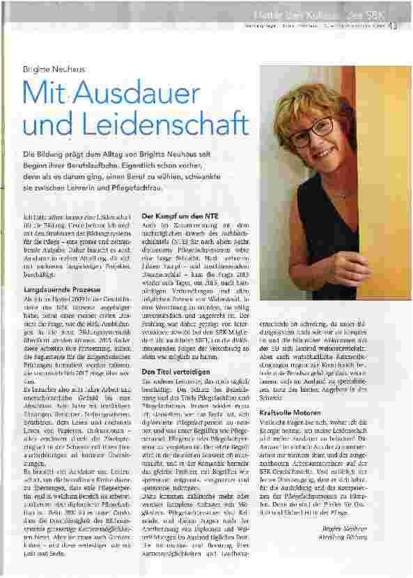 Vorschauseite 1: Mit Ausdauer und Leidenschaft