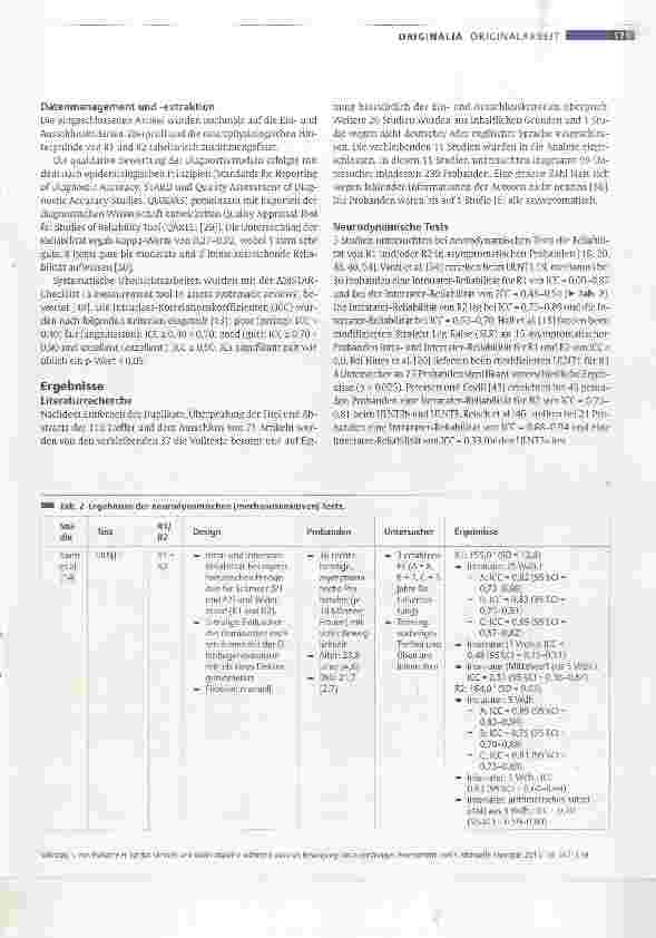 Vorschauseite 5: Ist das Messen von Widerständen während passiver Bewegung ein zuverlässiges Assessment-Tool?