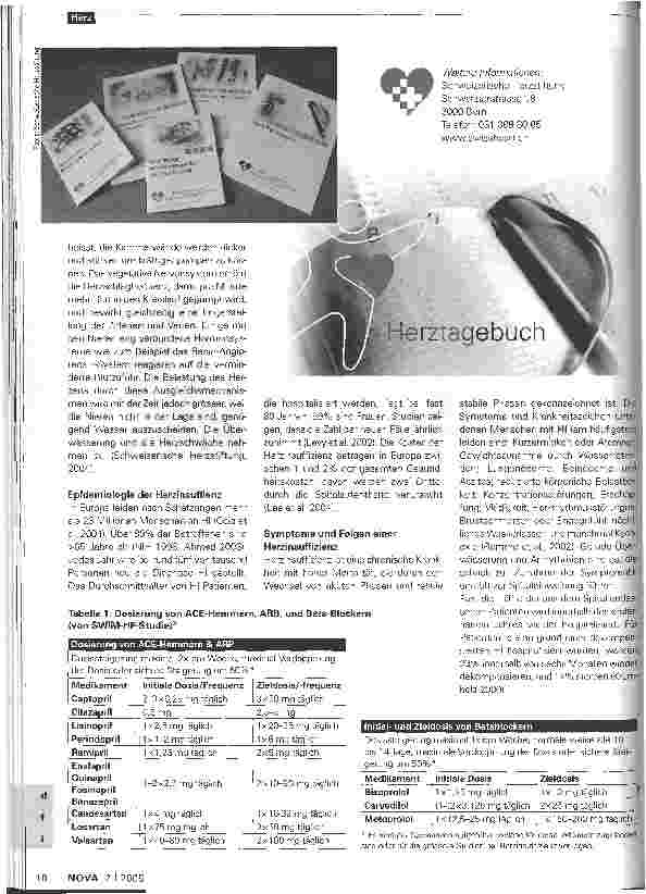 Vorschauseite 2: Herzinsuffizienz?Pflegeinterventionen unterstützen höhere Lebensqualität