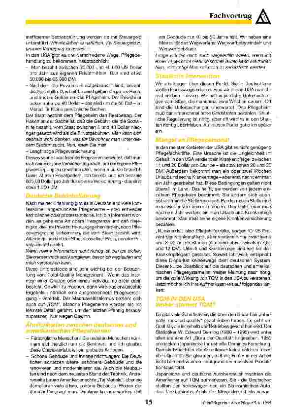 Vorschauseite 2: Total Quality Management in amerikanischen Pflegeheimen