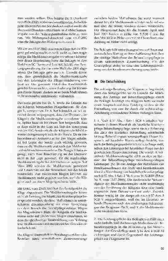 Vorschauseite 2: Kostenübernahme für Leistungen der Behandlungspflege -Medikamentengabe