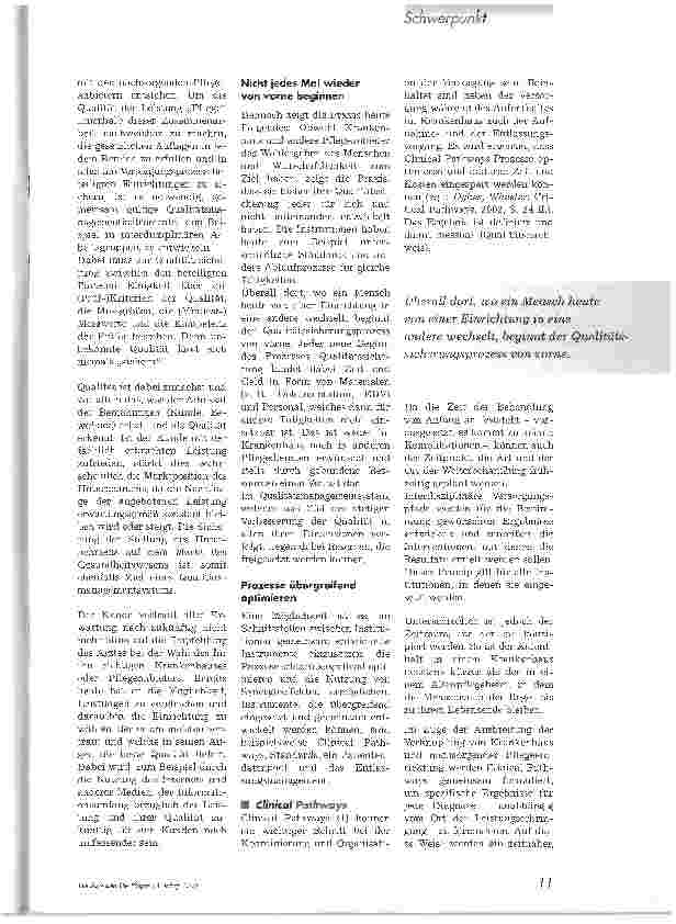 Vorschauseite 2: Gemeinsam Grenzen überschreitenMöglichkeiten eines sektorübergreifenden Qualitätsmanagements