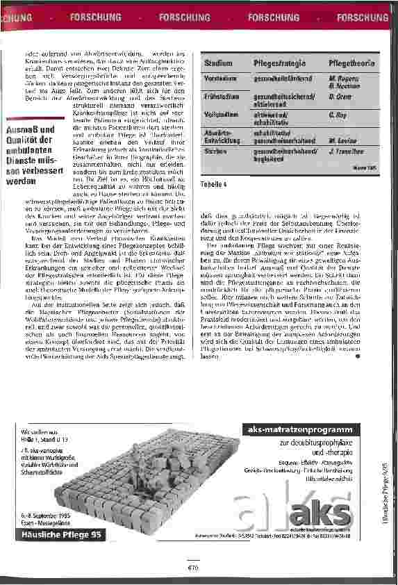 Vorschauseite 6: Verlaufskurven-Arbeit Anforderungen an die Häusliche Pflege bei Schwerstpflegebedürftigekeit am Beispiel von AIDS-Erkrankten