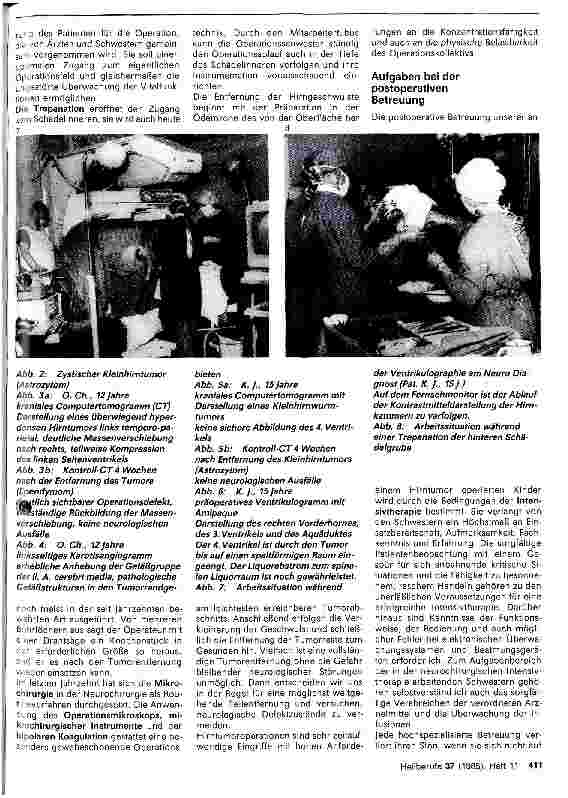 Vorschauseite 3: Diagnostik und Behandlung von Hirntumoren im Kindesalter