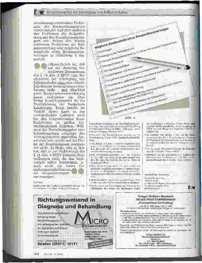 Vorschauseite 5: Kooperation bei der Erbringung von Fallpauschalen Warum eigentlich nicht?