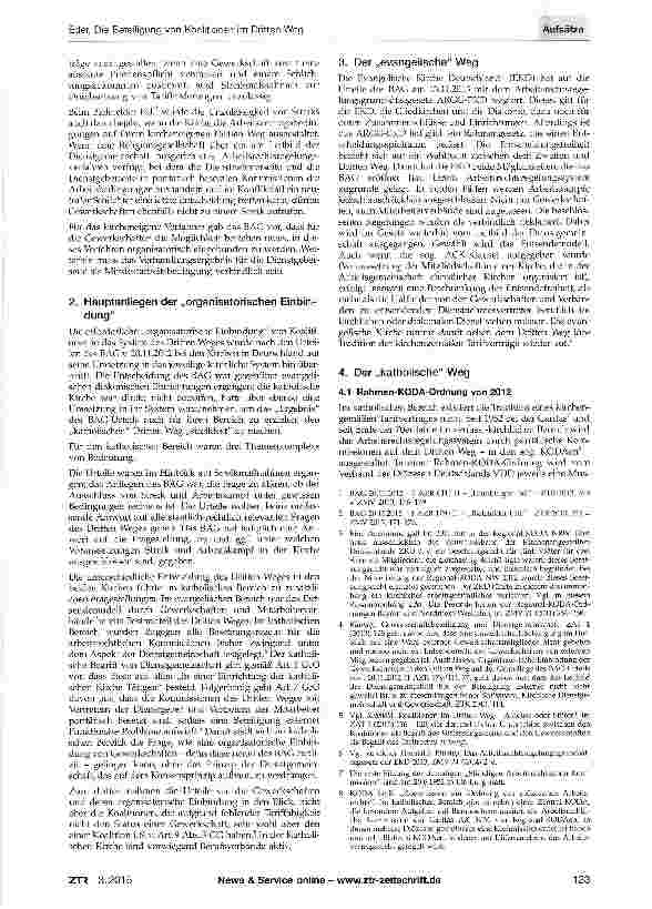 Vorschauseite 2: Die Beteiligung von Koalitionen im Dritten Weg