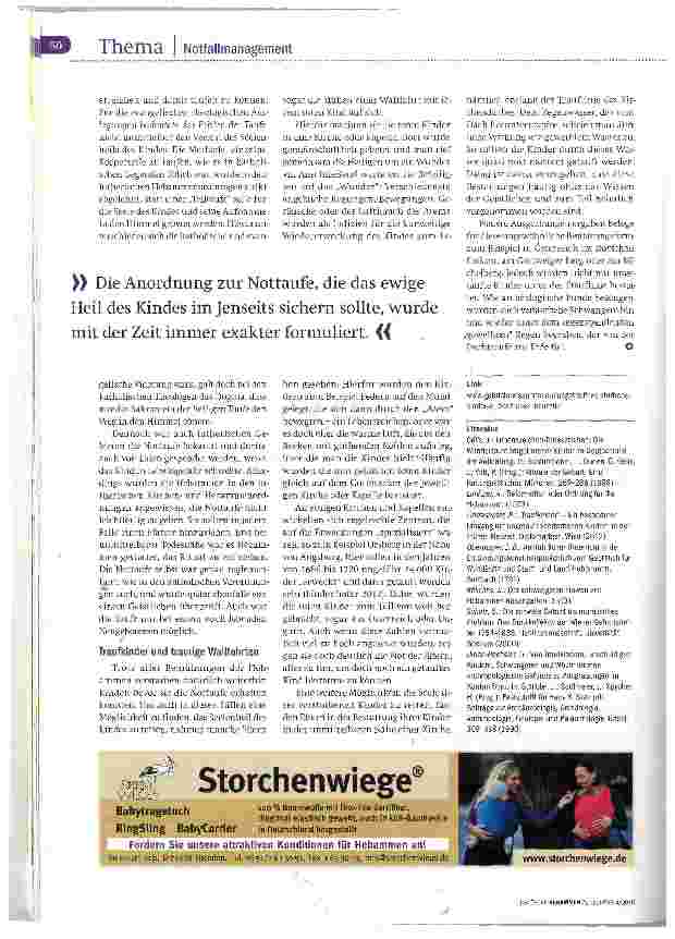 Vorschauseite 4: Von Nottaufen und Traufkindern