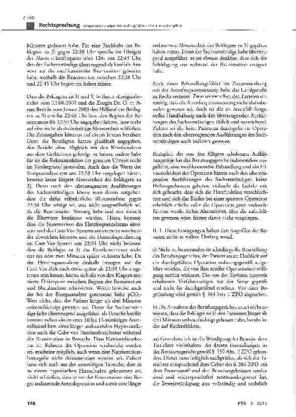 Vorschauseite 3: Schadensersatz wegen Behandlungsfehler -Dokumentationspflicht