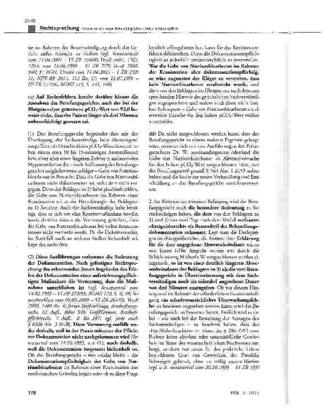 Vorschauseite 5: Schadensersatz wegen Behandlungsfehler -Dokumentationspflicht
