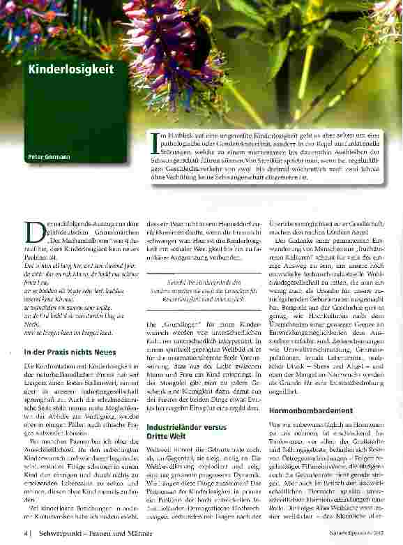 Vorschauseite 1: Kinderlosigkeit