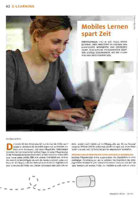 Vorschauseite 1: Mobiles Lernen spart Zeit